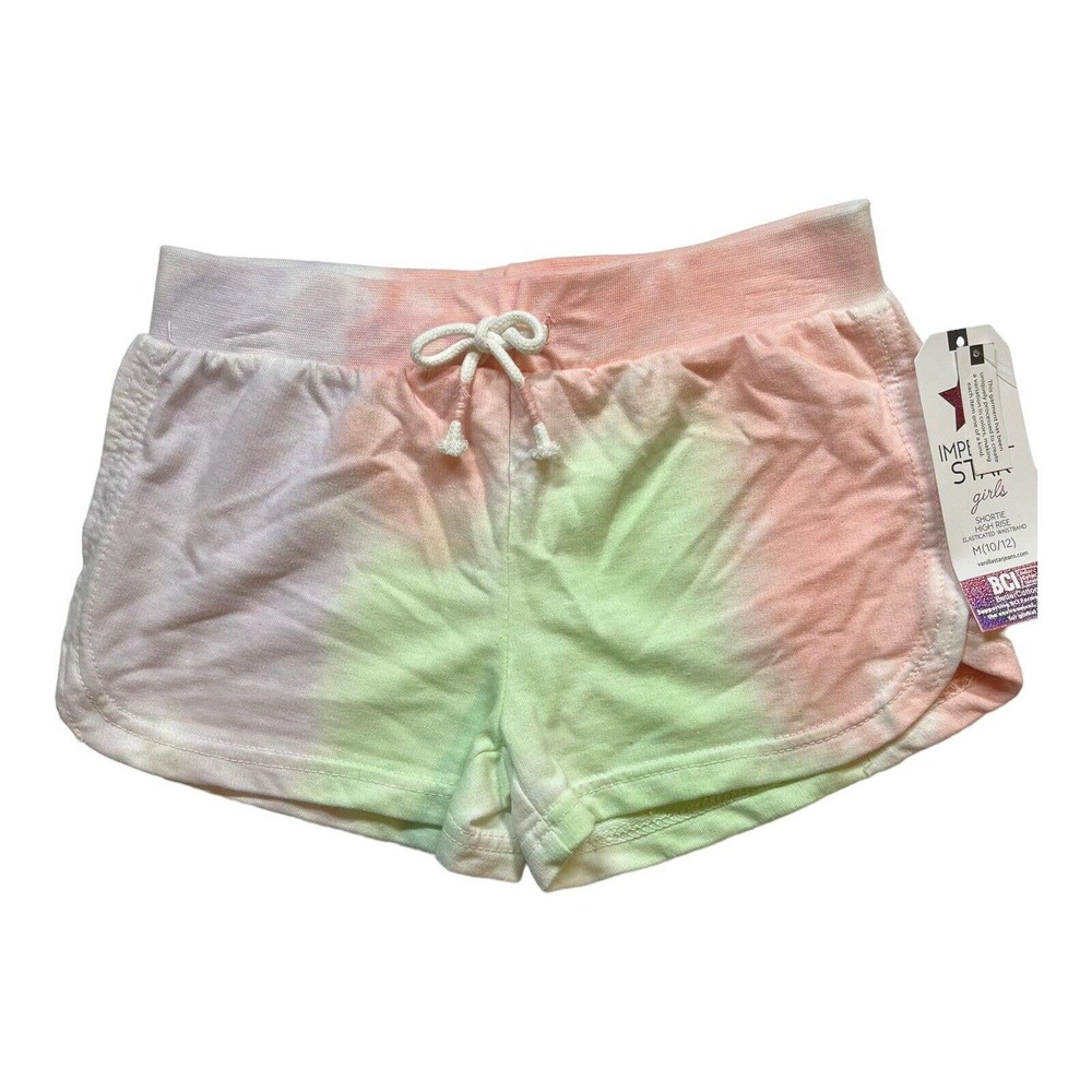 Imperial Star Girls Shortie High‎ Rise Shorts Medium 10/12 New